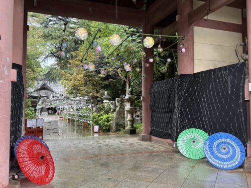 和傘のアップ