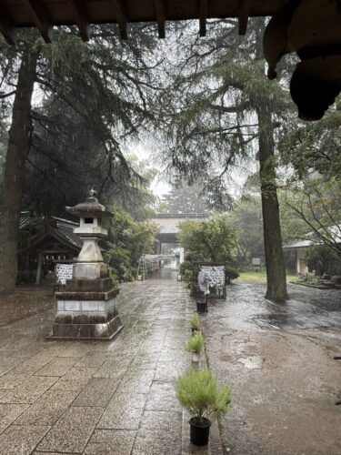 境内を歩く