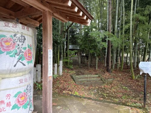 竹林へ向かう道