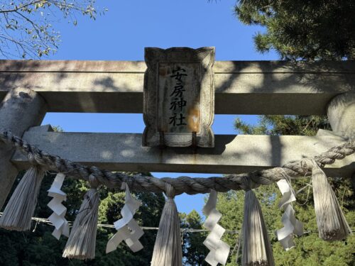 安房神社の参道と境内風景
